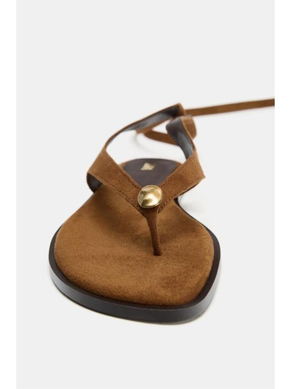ZARA TIED FLAT SANDALS